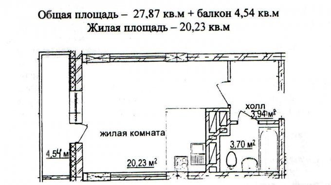 Продажа квартиры (1к.) в Новосибирске, Державина, 92